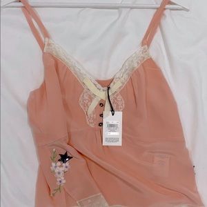 Coach x selena gomez pink lace top RARE